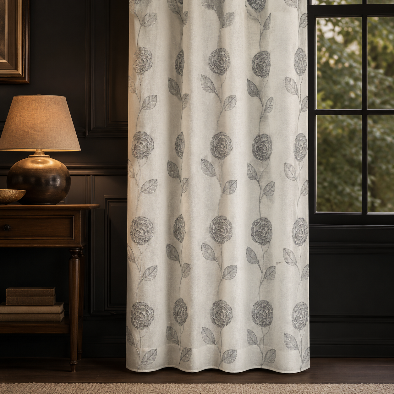 Tenda Ricamata con Occhielli 140×280 cm | IBC