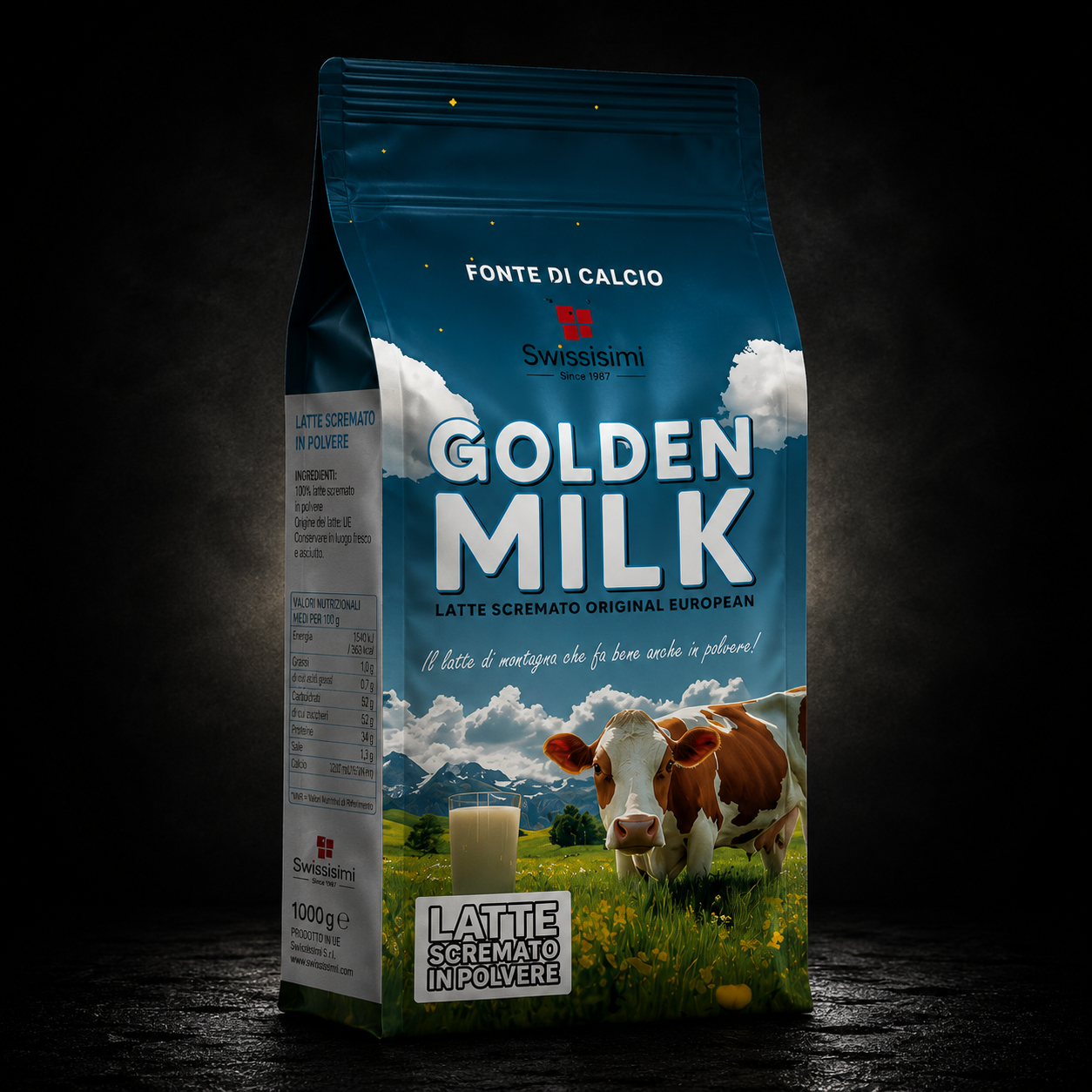 Golden Milk Latte Scremato – Latte scremato in polvere |Swissisimi