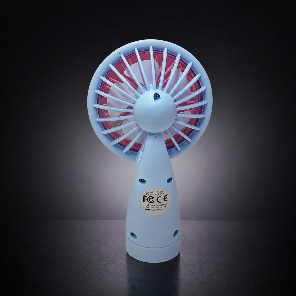 Mini Ventilatore Portatile USB a 2 Velocità con Luce Notturna |Green Lyca