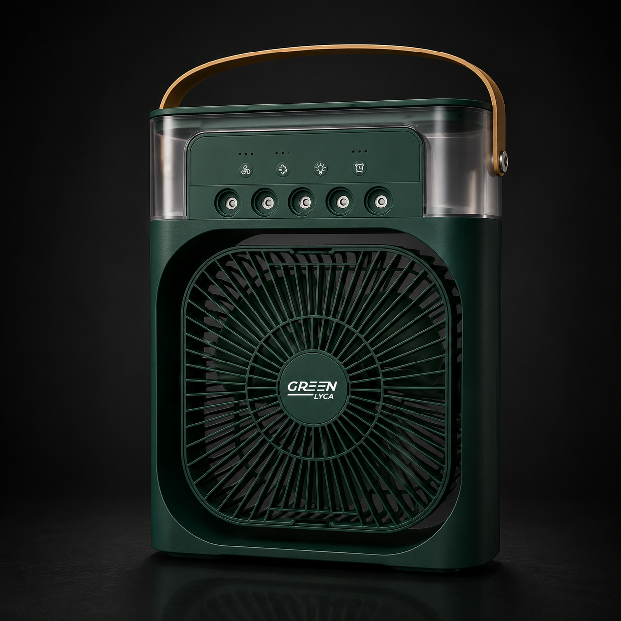 Mini Ventilatore Umidificatore 5 Spray con Luce LED |Green Lyca