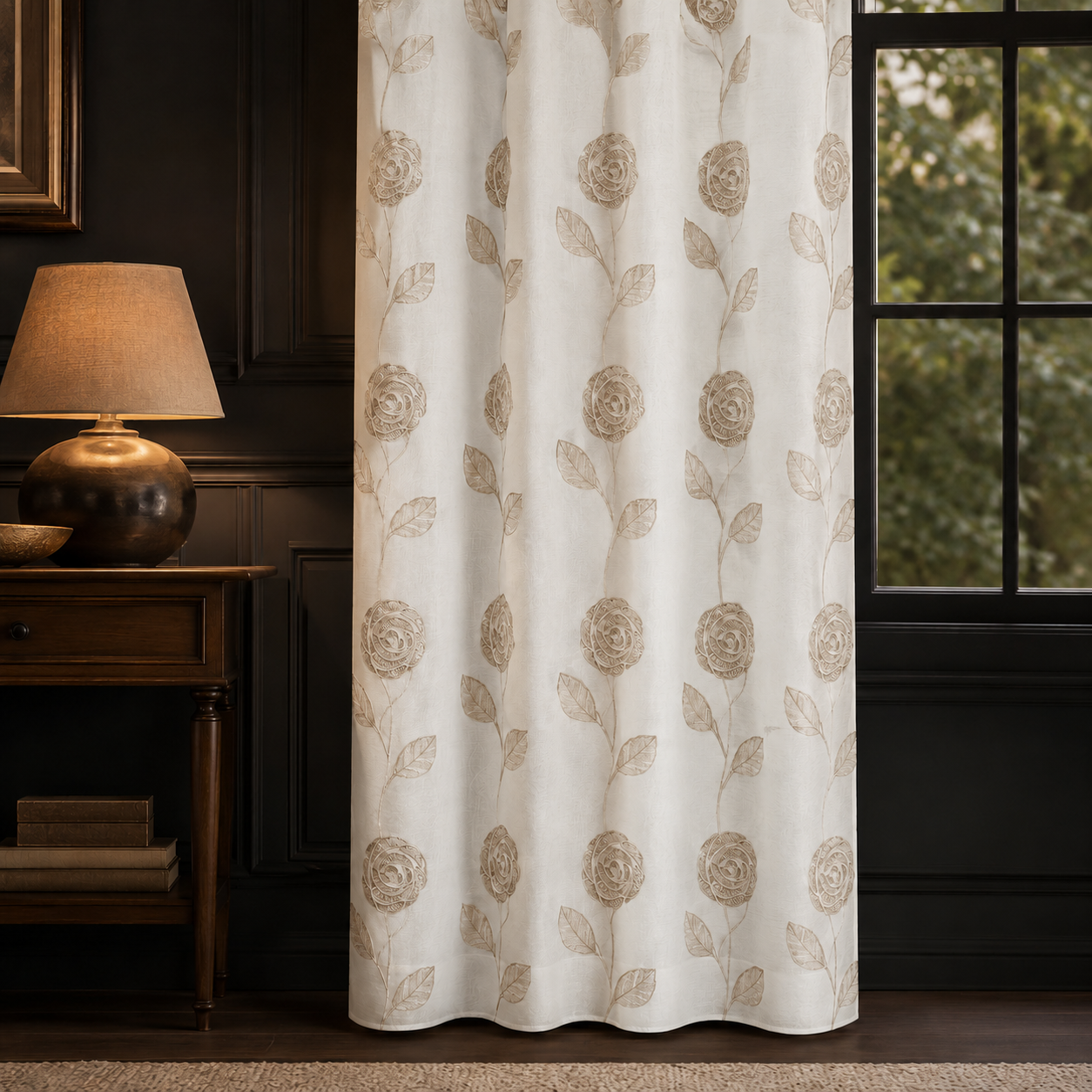 Tenda Ricamata con Occhielli 140×280 cm | IBC