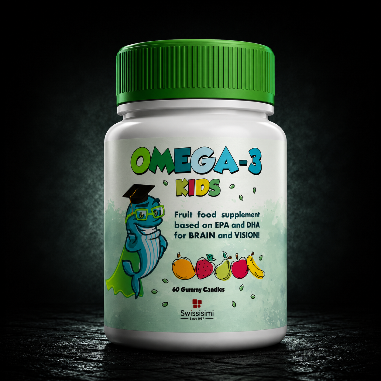 Omega-3 Kids – EPA e DHA al gusto frutta per il benessere dei bambini |Swissisimi