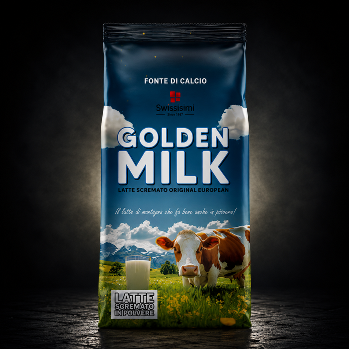 Golden Milk Latte Scremato – Latte scremato in polvere |Swissisimi