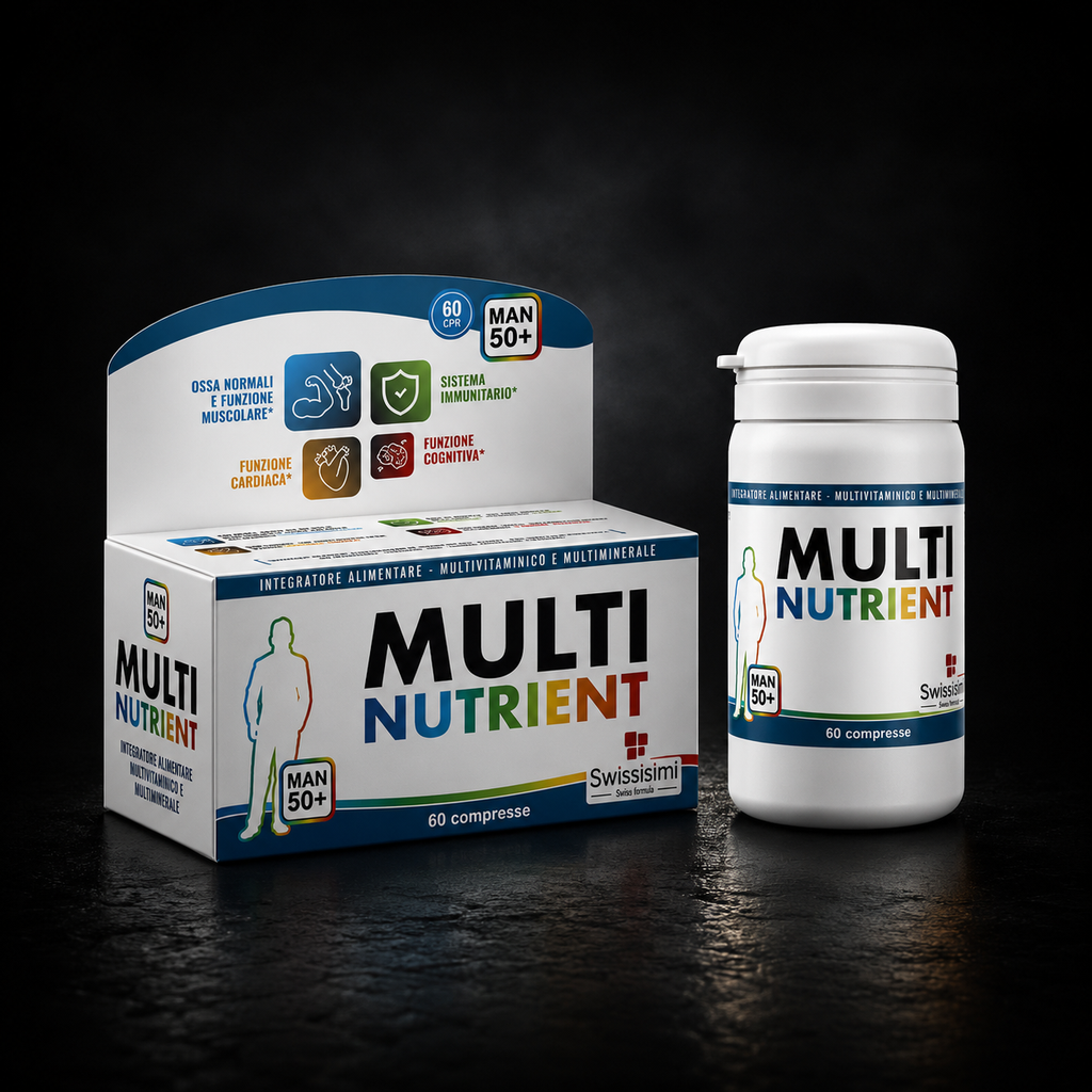 Multinutrient Man 50+ – Complete multivitamin for men over 50 |Swissisimi