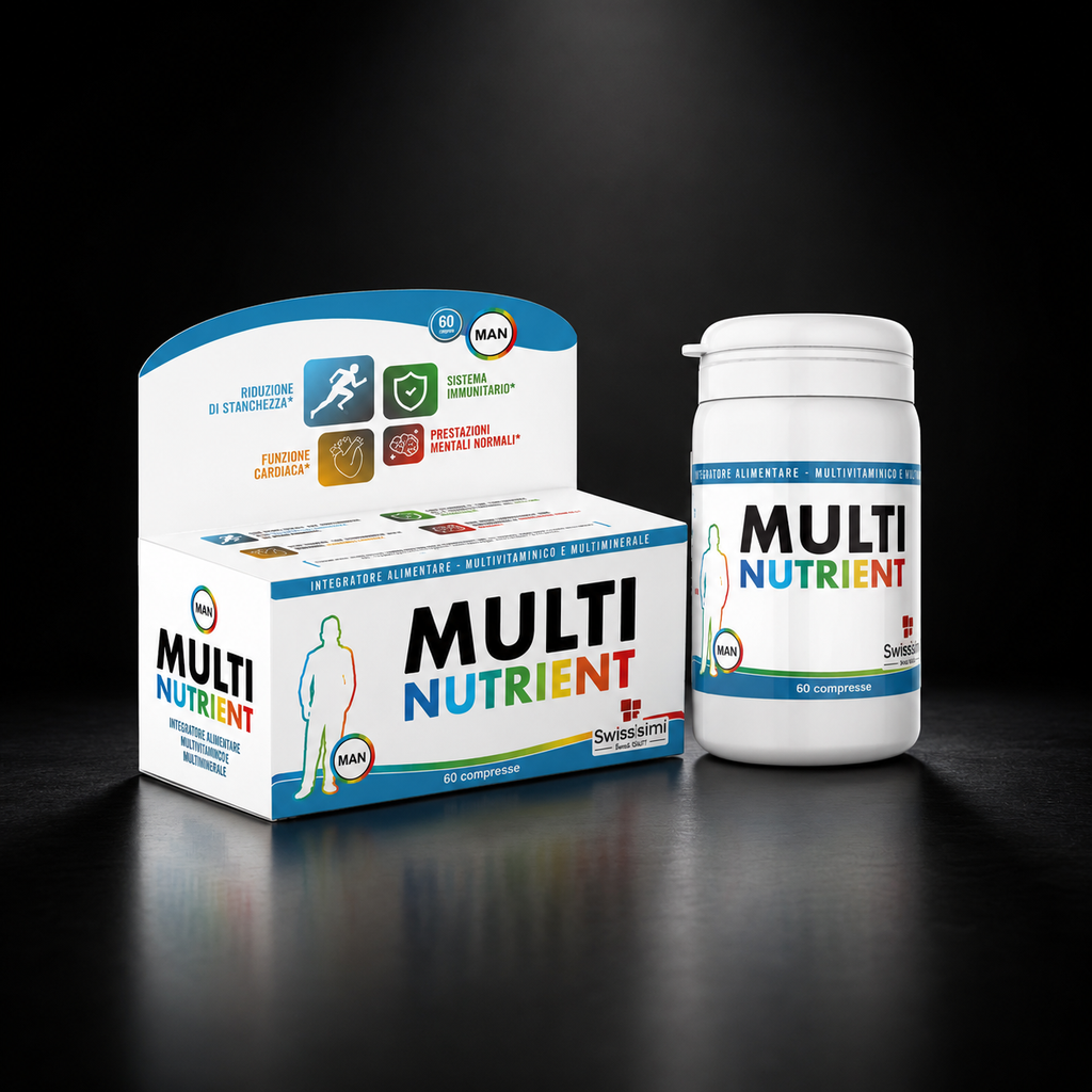 Multinutrient Man – Complete Multivitamin for Men up to 50 Years Old | Swissisimi