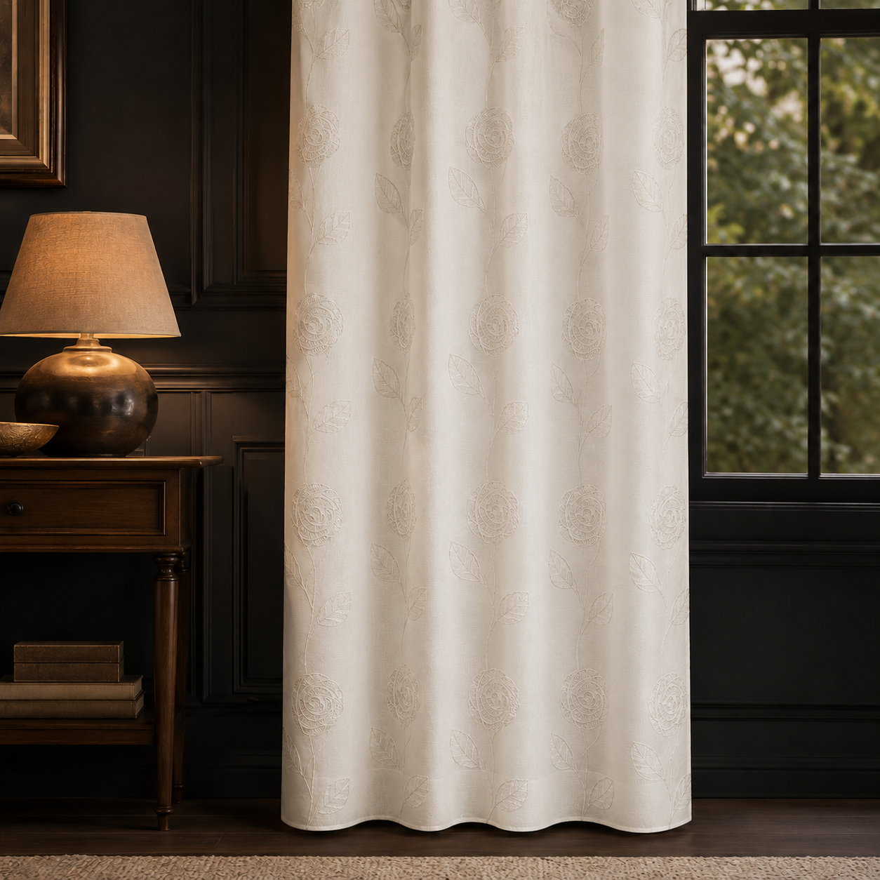 Tenda Ricamata con Occhielli 140×280 cm | IBC