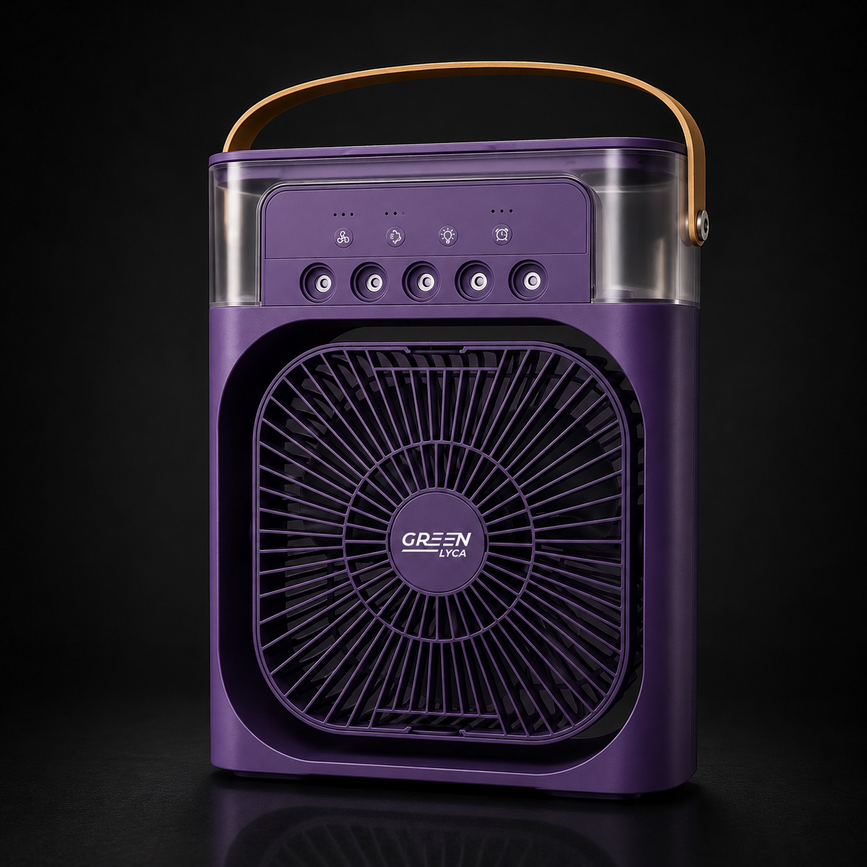 Mini Ventilatore Umidificatore 5 Spray con Luce LED |Green Lyca
