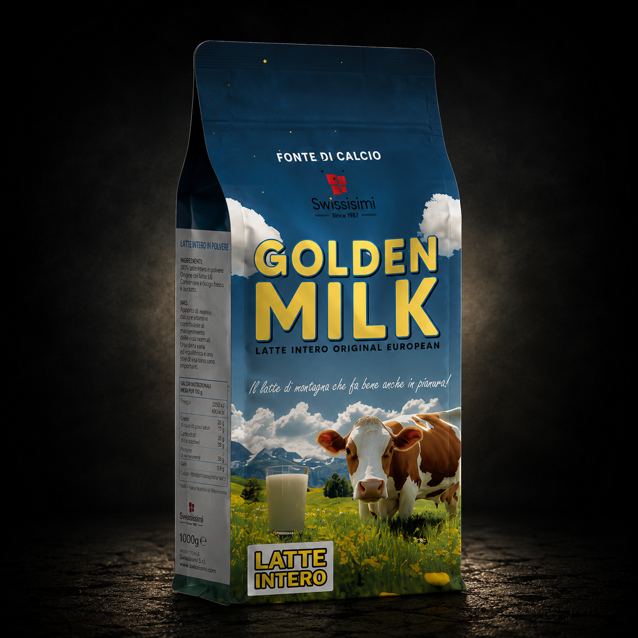 Golden Milk Latte Intero – Latte intero in polvere |Swissisimi